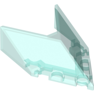 Lego čelní sklo 6x4x1 1/3, průhledná světle modrá (6199561, 6256112)